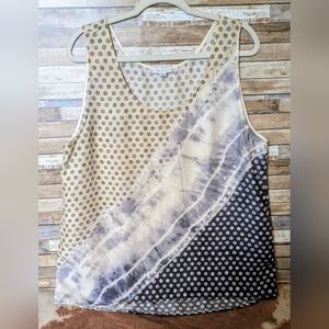 Garnet Hill Boho Prints Silk Tank